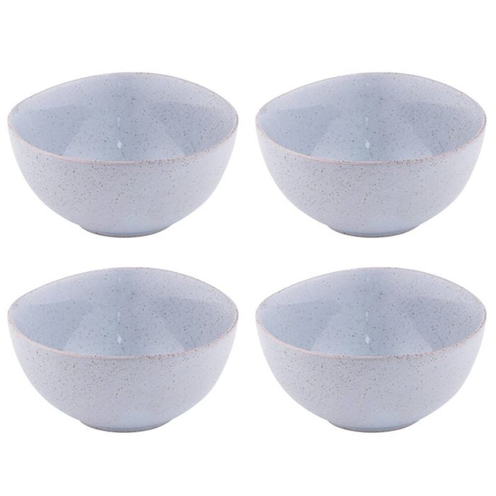 2x 2pc Ladelle Artisan Porcelain Speckled Bowl Set Home/Kitchen Glaze Blue