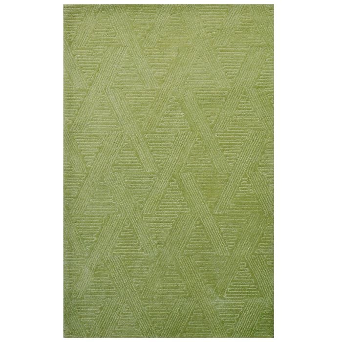 Contemporary Handmade Wool Rug-Paradise 6347-Pista Green-110x160cm