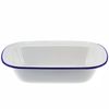 Falcon Oblong Pie Dish 32cm White & Blue