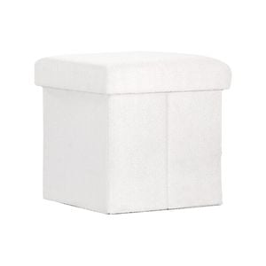 Artiss Ottoman Storage Foot Stool Vanity Square Teddy