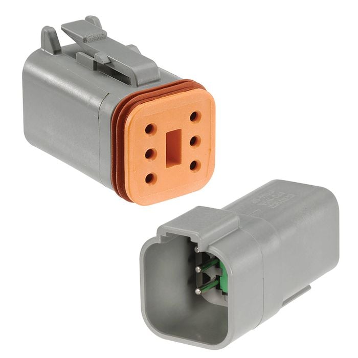 NARVA 6-Way Male/Female Deutsch® Connector With Wedges and Size 16 Terminals Kit (Pair)