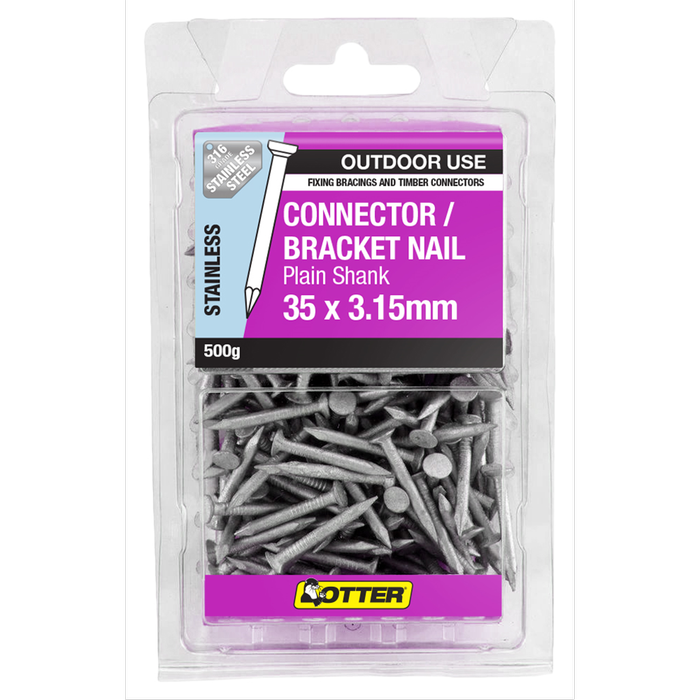 Otter 500g 35 x 3.15mm 316 Stainless Steel Connector / Bracket Nails