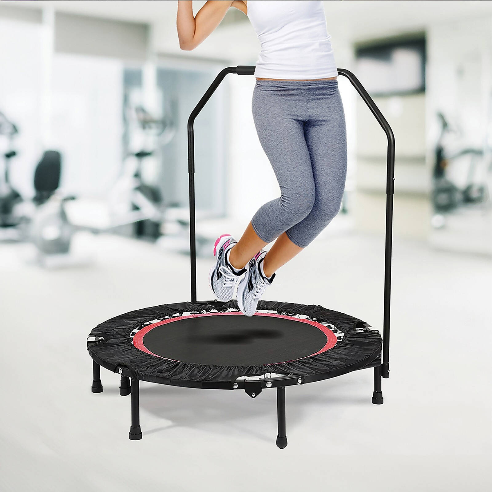 Mini Rebounder Trampoline With Handle Rail Bunnings Australia - Main Image