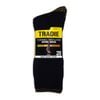 Tradie Men's Black Thermal Insulated Work Crew Socks - 2 Pack - Size 7-10
