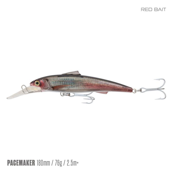 Samaki Pacemaker 180D Hard Body Trolling Fishing Lure Red Bait