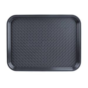 Olympia Kristallon Foodservice Tray Polypropylene Fast Food Charcoal 305 X 415mm