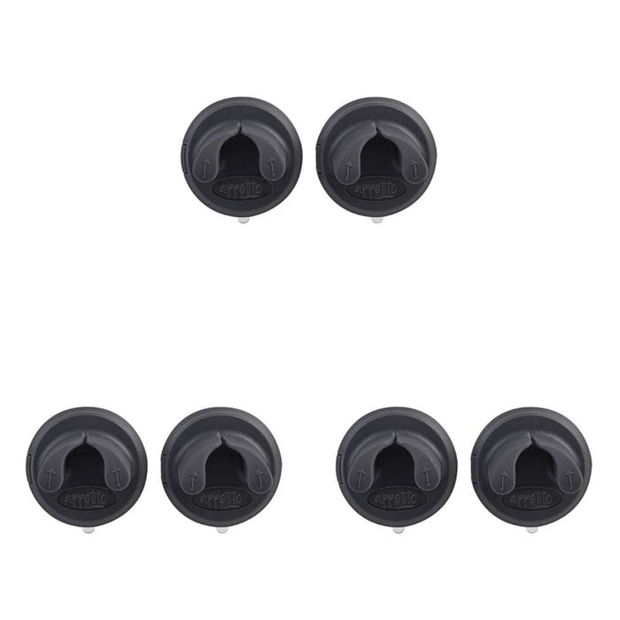3x 2pc Appetito Suction Towel Holders Charcoal Home Kitchen Cooking