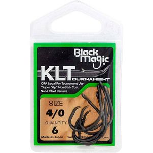Black Magic KLT Teflon Coated Fishing Hook Small Pack 4/0