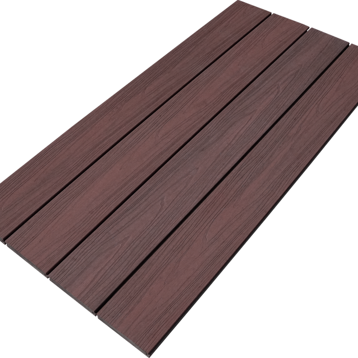 1138 x 566mm Modular Decking Riverbank Red Composite Ekodeck Designer Single Panel