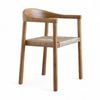 Kotara Hardwood Timber Outdoor Indoor Dining Chair with Rattan Base
