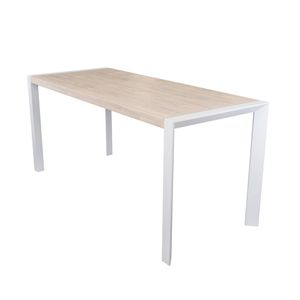 Torres 200cm Outdoor Aluminium 90cm High Bar Table White