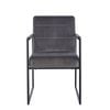 Ginny Dining Chair Velvet Upholstered Wood Legs- Grey (Set Of 2)