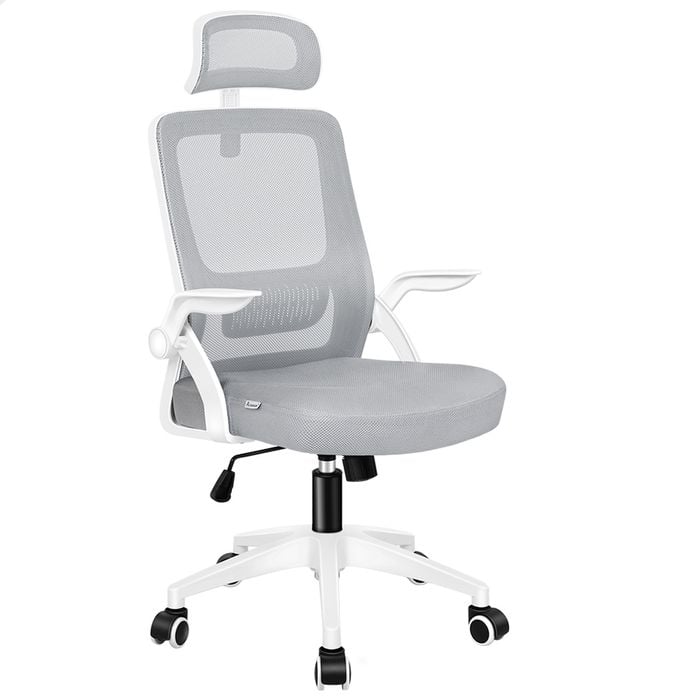 ALFORDSON Mesh Office Chair White Grey
