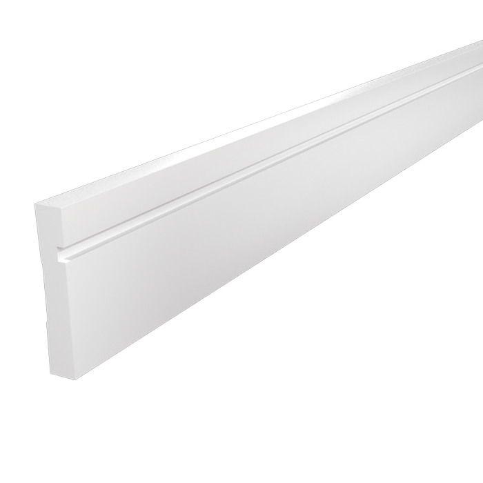 92 x 18mm 5.4m White Primed FJ Modern Pine Moulding