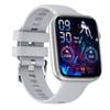Bluetooth Smart Watch 1.85" FHD IPS Monitor Heart Rate Blood Pressure BT 5.0 - Silver
