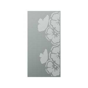 Walpix 1775 x 875 x 2.0mm Perforated Aluminium Decorative Screen Folded Profile Mallow - Woodland Grey