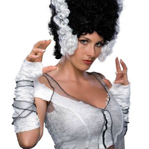Rubie's Monster Bride Beehive Wig Adult Halloween Costume Accessory Black White
