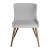 Sk Designer Living | Osaka Dining Chair | Walnut Legs - Light Grey Fabric