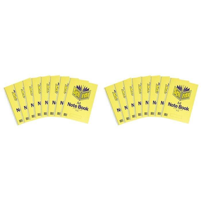 2x 8pc Spirax 595 Notebook A4 120-pages Office/school Paper Writing Stationery