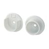 Italio 25mm White Round Wardrobe Rail Support Kit