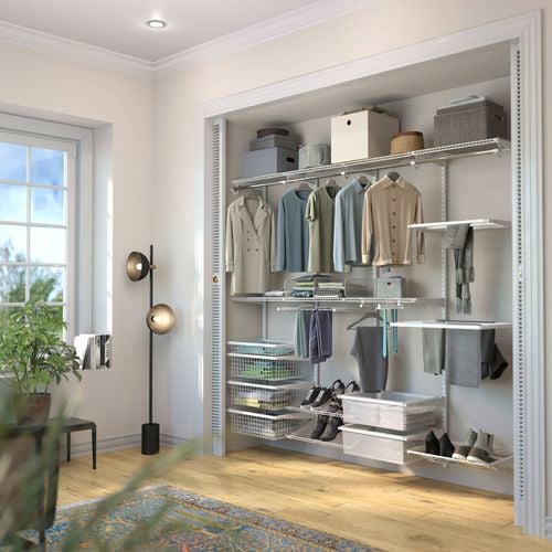 New Flexi Storage Home Solutions Double slot hanging system in timber look