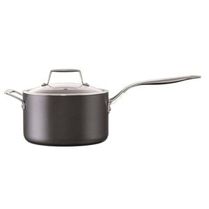 Diamond 9 Hard Anodised Non-stick Saucepan With Lid 20x12cm Cuisine::pro