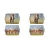 2x 2pc Ashdene Mares & Foals Grey/Paddock Serving Platter Scatter Tray