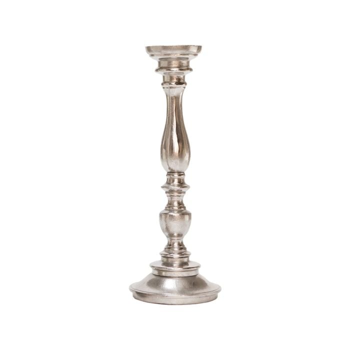 Ssh Collection Alexa 44cm Tall Single Candle Stand - Nickel