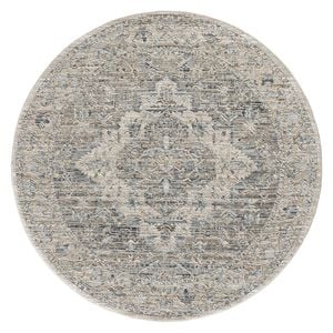 Aubre Contemporary Circular Rug - Aubre Dark Taupe 160 X 160 Cm