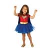 Wonder Woman Kids Costume with Logo Dress, Cape and Belt, TODDLER