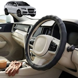Australian Goose Steering Wheel Cover for Audi Q7 SQ7 2005 - 2015 (4L) Circle Black
