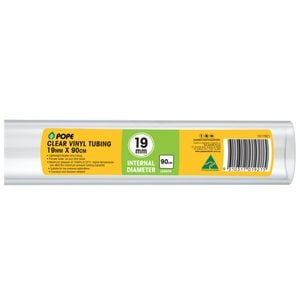Pope 19mm x 90cm Clear Vinyl Tubing