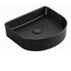 Attica 415mm Black Matt Arch Fluted Basin