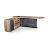 Modern Furniture MAGNUS Executive Office Desk with Left Return 2.4M - Tobacco
