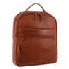 Pierre Cardin Rustic Leather Business Backpack/computer Bag 30x36cm Cognac