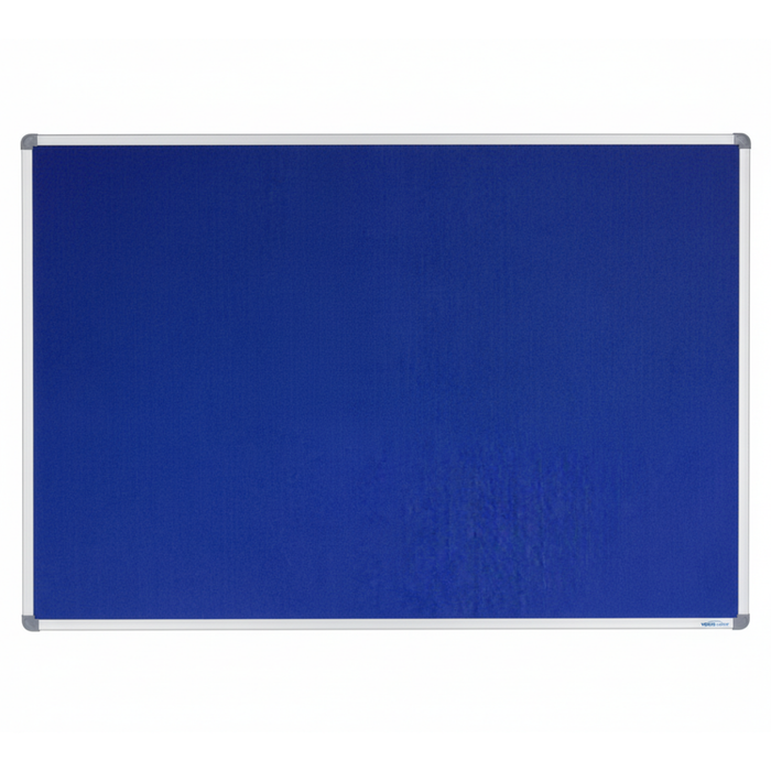 Corporate Felt Pinboard Aluminium Frame 1500x900mm Blue