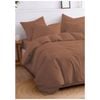 The Lighthouse Washed Cotton Quilt Duvet Cover Bedding Set Single Bed Clay