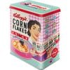 Nostalgic Art 20cm/3L Tin Box Kellogg's Happy Hostess Corn Flakes Large