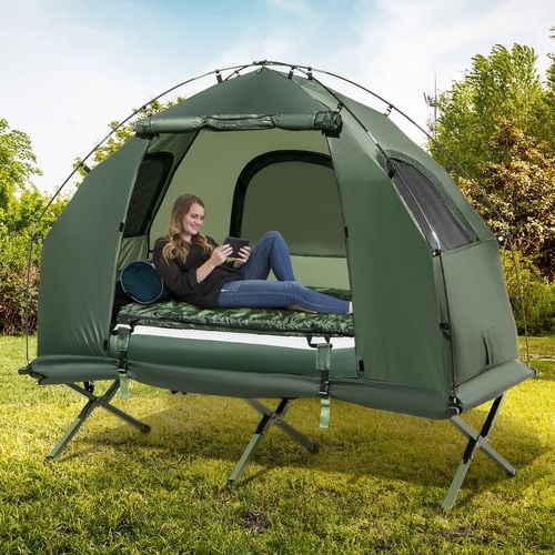 Costway 5 in 1 Camping Tent Portable Pop up Tent 194cm Bunnings Australia