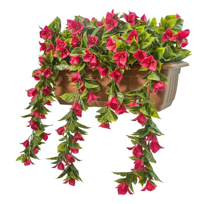 Un-Real 50cm Artificial Bougainvillea Balcony Planter