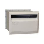 Velox 230mm White Back Open Letterbox with Sleeve