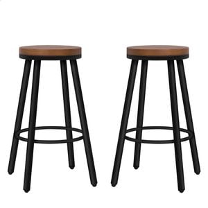 Alfordson Bar Stools Retro Black X2