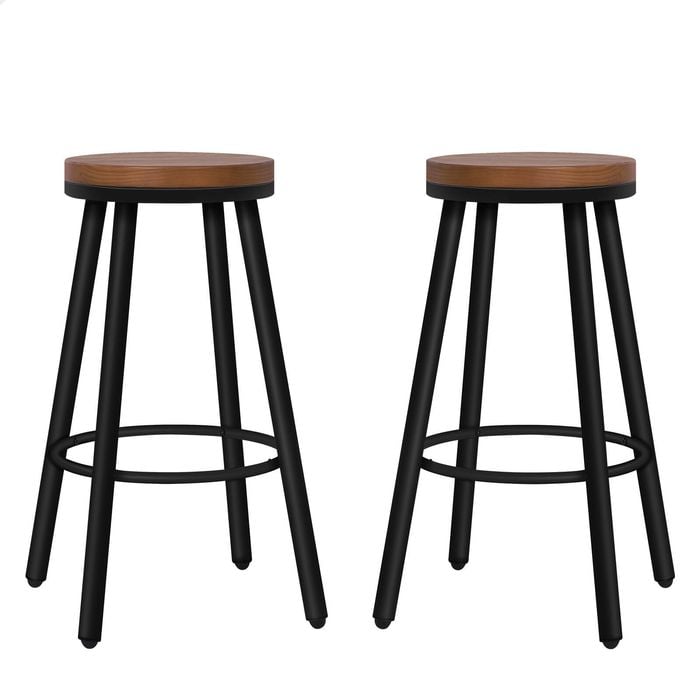 Alfordson Bar Stools Retro Black X2