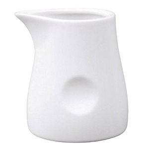 Olympia Milk Jugs Whiteware Dimpled 6 Pack 170ml Cafe Restaurant Catering Supplies