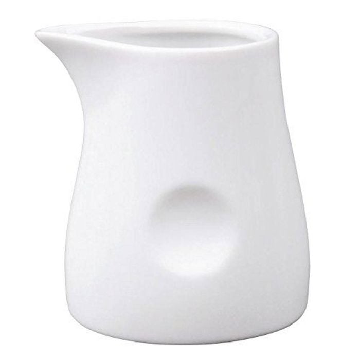 Olympia Milk Jugs Whiteware Dimpled 6 Pack 170ml Cafe Restaurant Catering Supplies