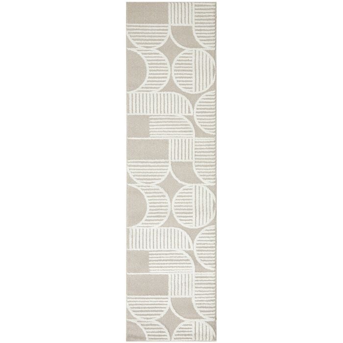 The Rug Connection Skye Leo Beige 500x80cm - Extra Large Runner Pet Friendly Indoor Rug