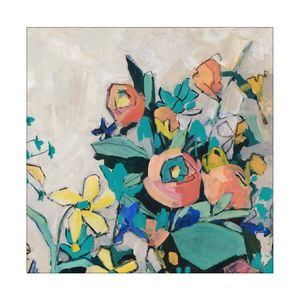 Artey | Happy Spring Florals I - Stretched Canvas - Stretched Canvas - 100 x 100cm