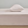 Bianca Heston 300TC Cotton Fitted Sheet With Pillowcases Set Pink Queen