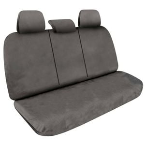Hulk Mitsubishi Triton MQ Waterproof Rear Vehicle Seat Covers Grey