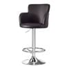 Artiss 1x Leather Bar Stools Swivel Adjustable Gas Lift PU Counter Chairs Brown